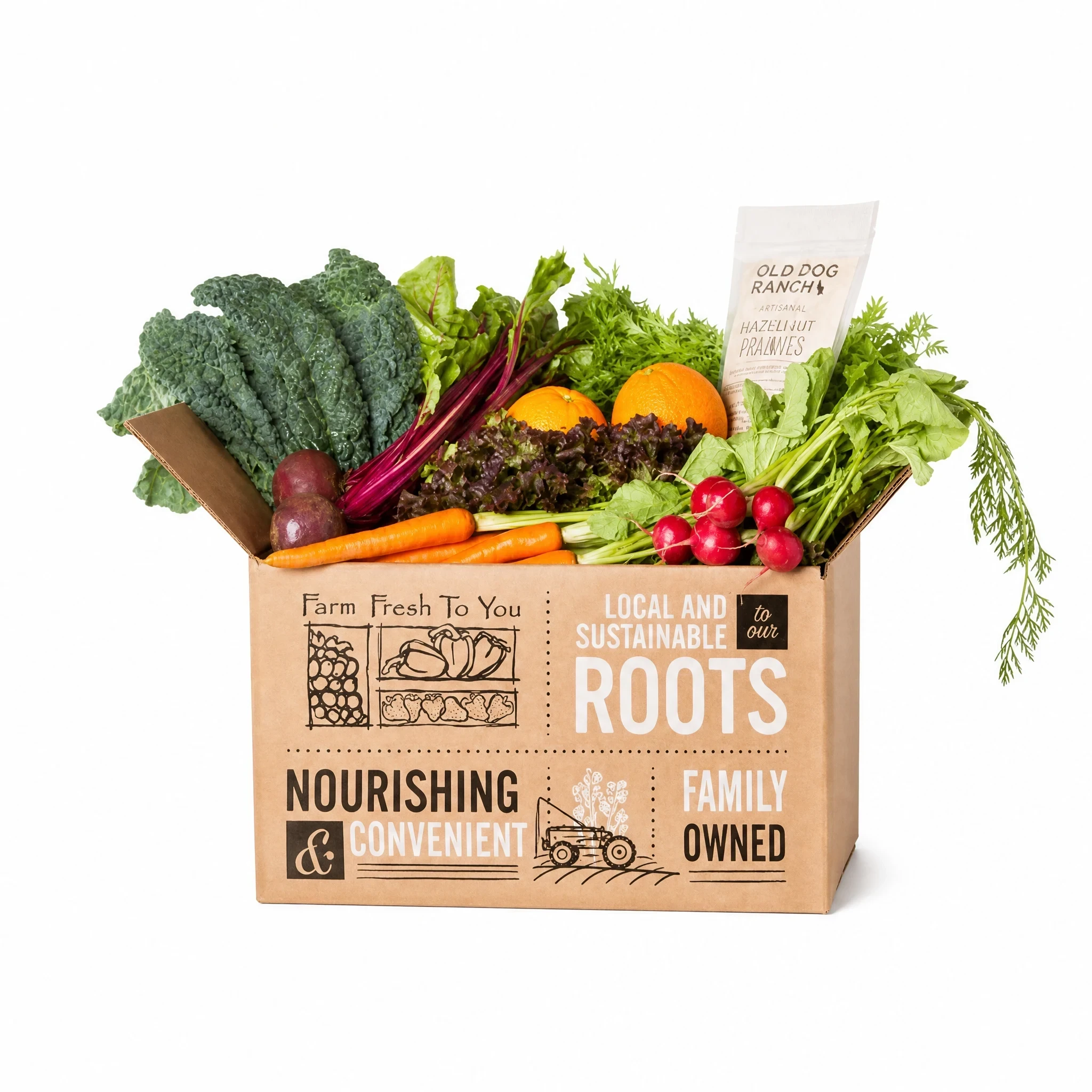 Organic Mixed Fruit & Veggie Farm Box
