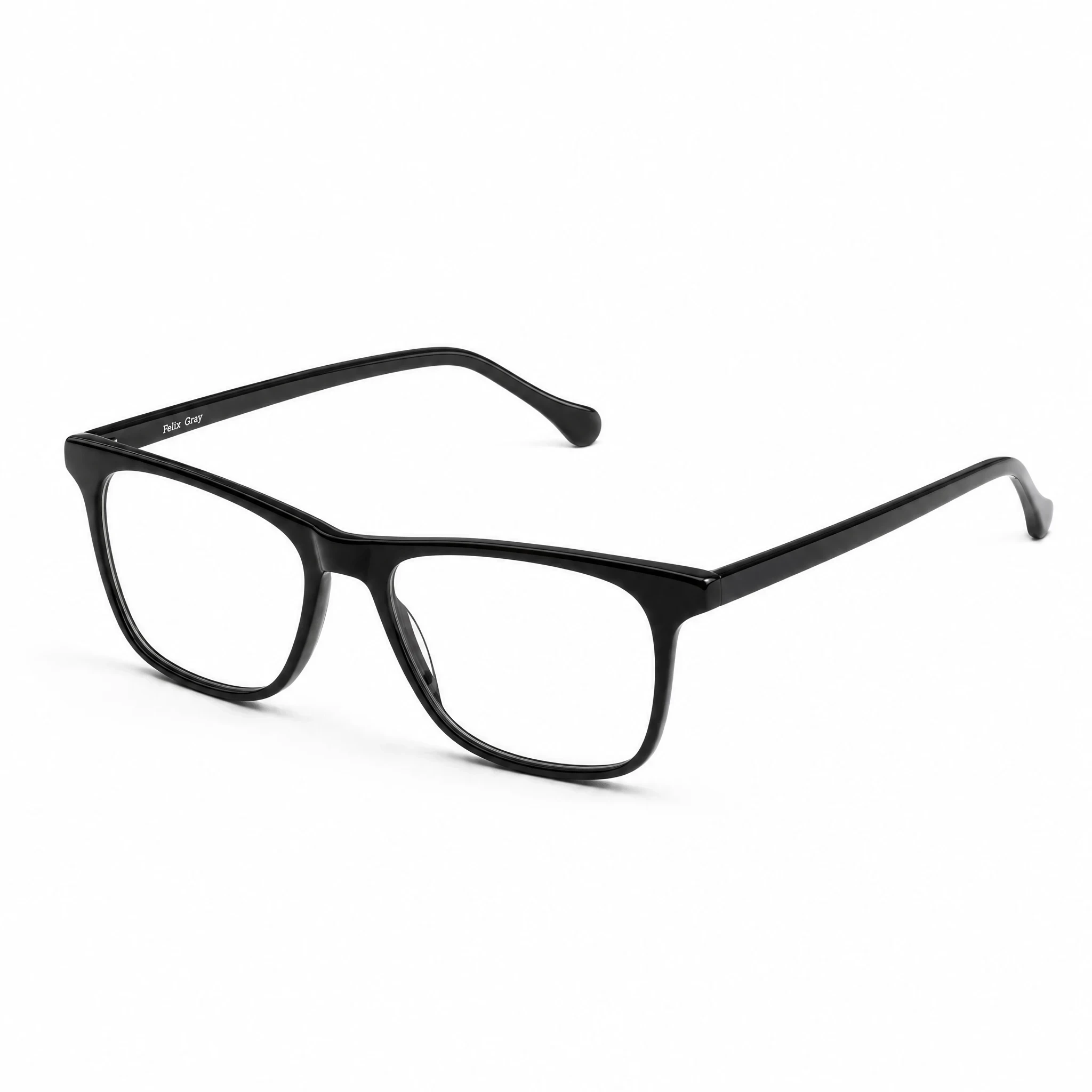 Jemison Plano - Black frame with Clear Plano lenses