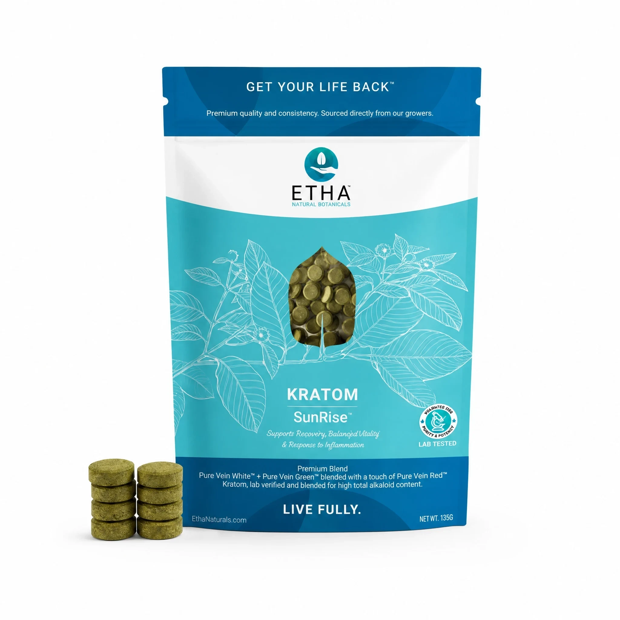 SunRise™ Kratom Tablets - Relief & Energy