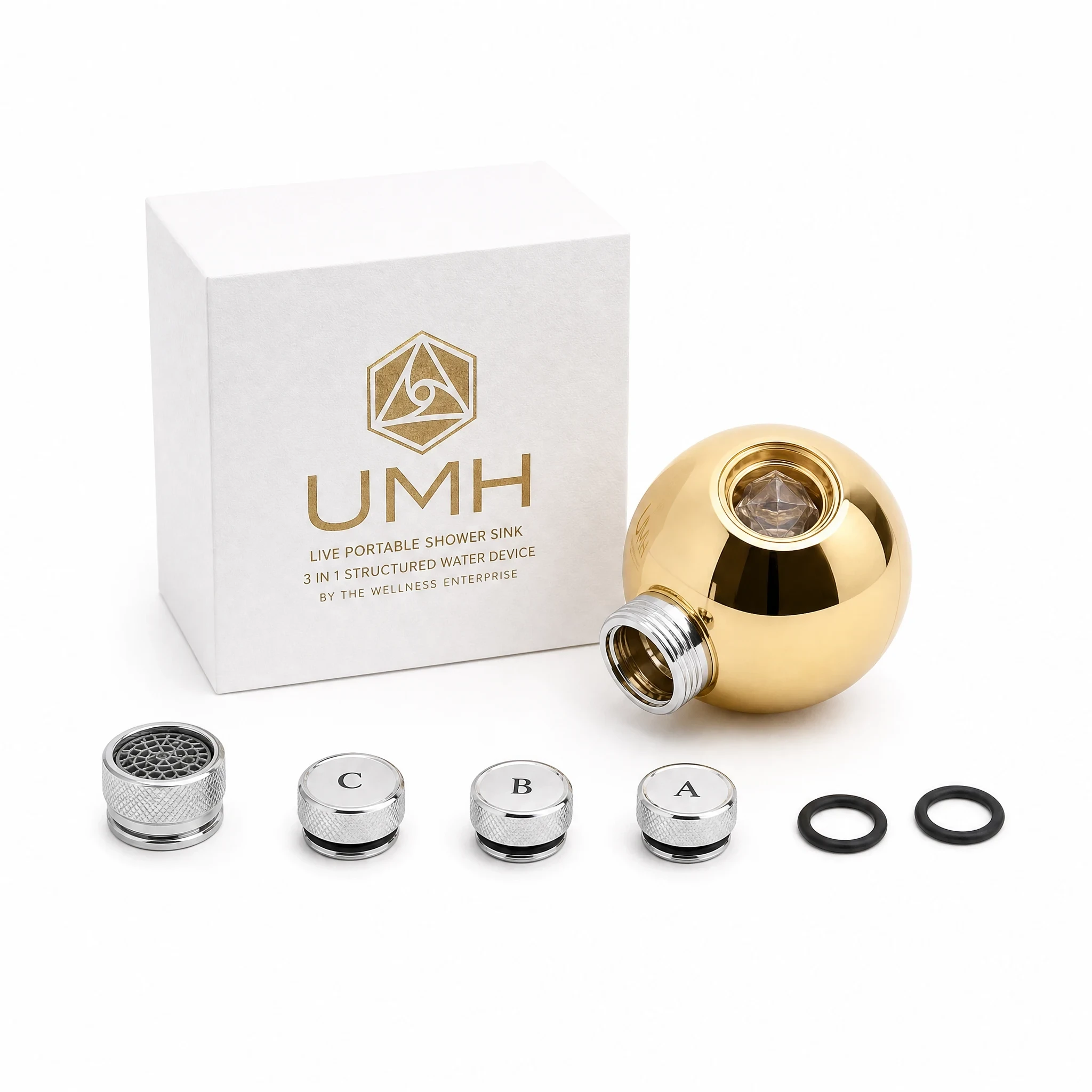 UMH Live Portable Shower Sink 3 in 1 Structured Water Device